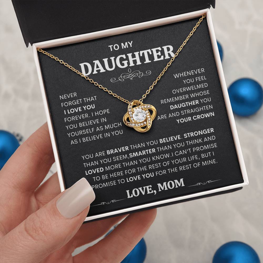 To My Daughter Necklace Gift for Daughter from Dad or mom Daughter Father Necklace gift