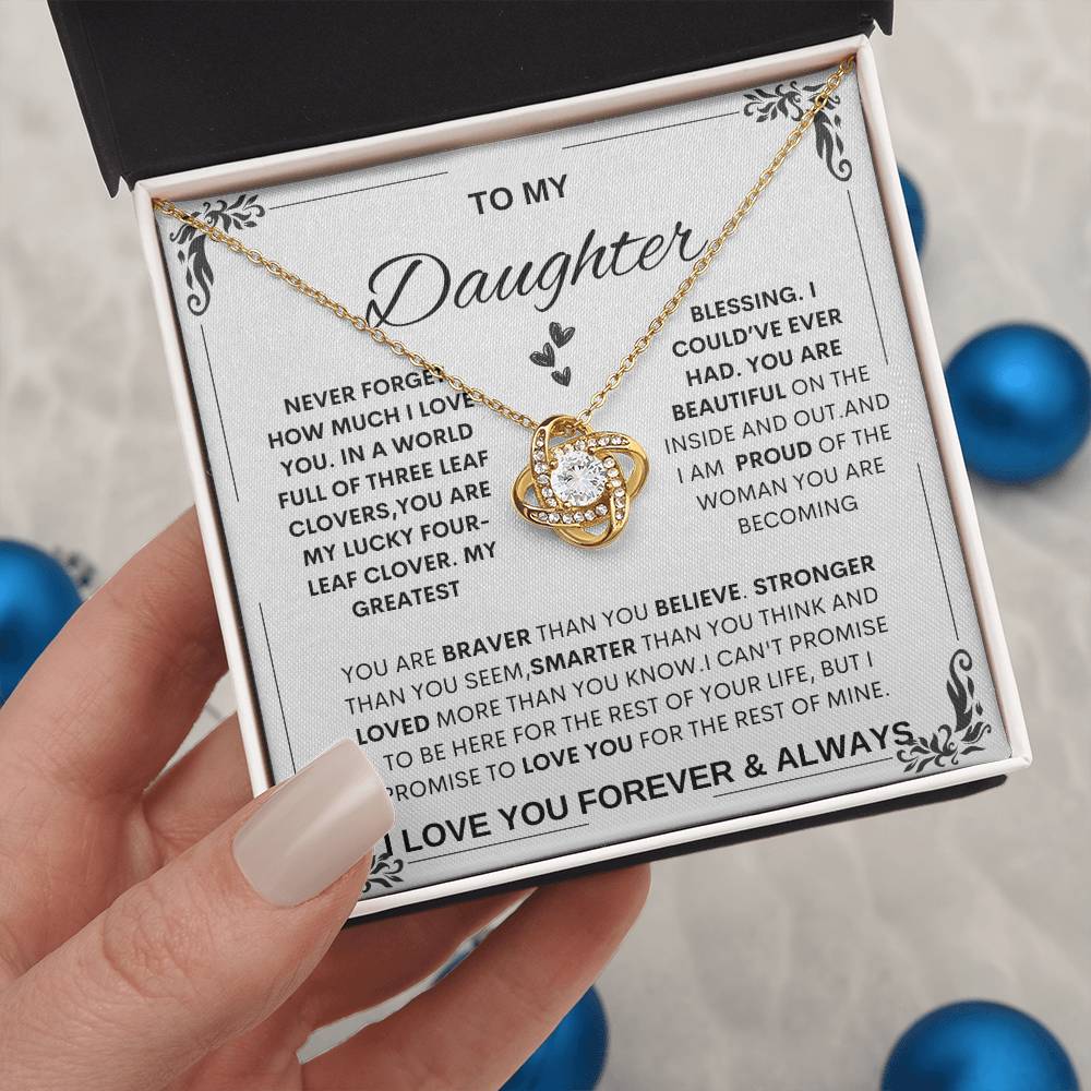 Daughter Necklace Gift, Heartfelt Necklace for Daughter, special  daughter gift from mom and dad