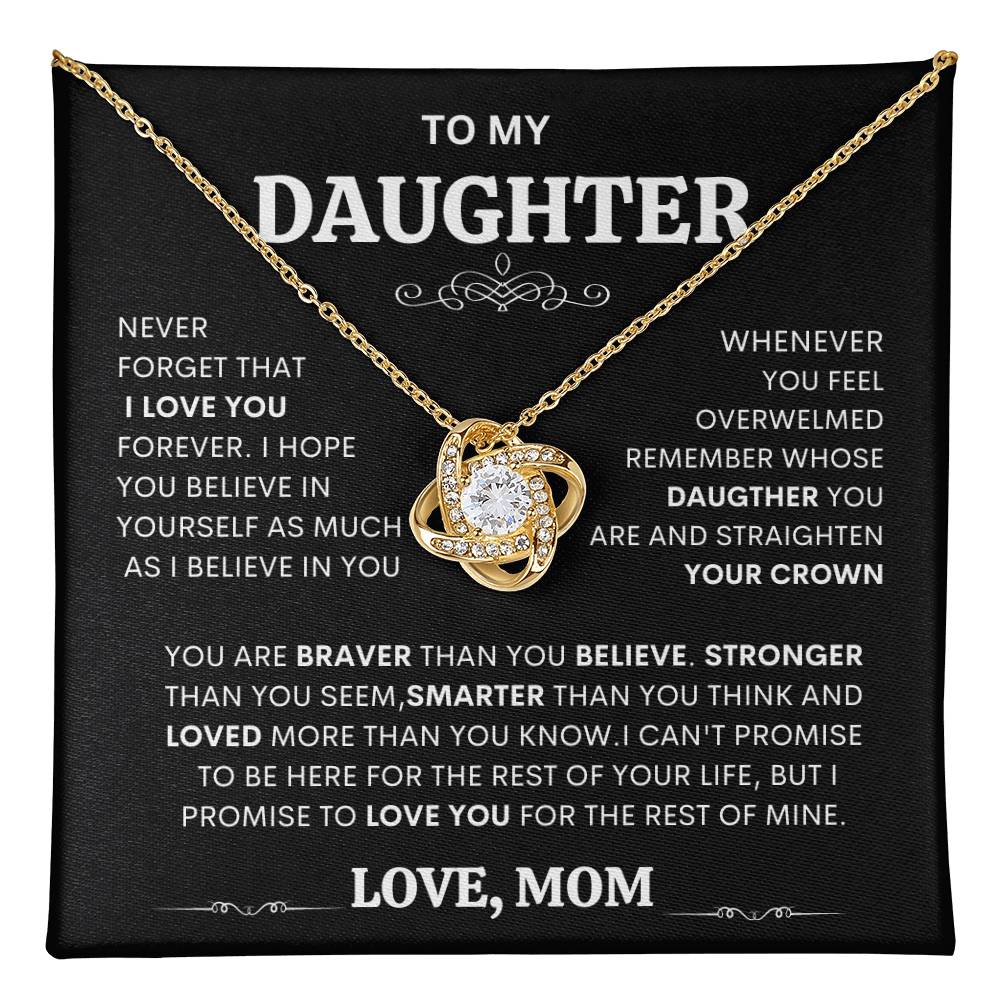 To My Daughter Necklace Gift for Daughter from Dad or mom Daughter Father Necklace gift