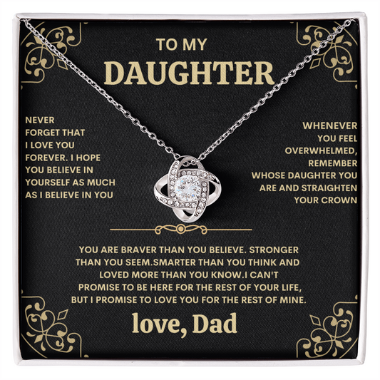 Daughter Gift from Dad – Heart Necklace, Sentimental Father Daughter Jewelry
