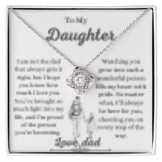 Daughter necklace from dad ,Father to daughter gift,Dad to daughter jewelry, Sentimental daughter necklace, Daughter keepsake necklace from father