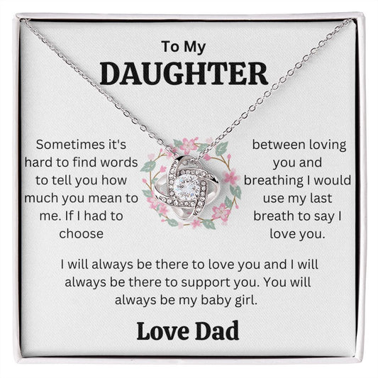 To My Daughter Gifts, Father Daughter Gifts From Dad, To My Daughter Necklace From Dad, To Daughter Gift, Birthday Gift For Daughter From Dad, Dad Daughter Gifts