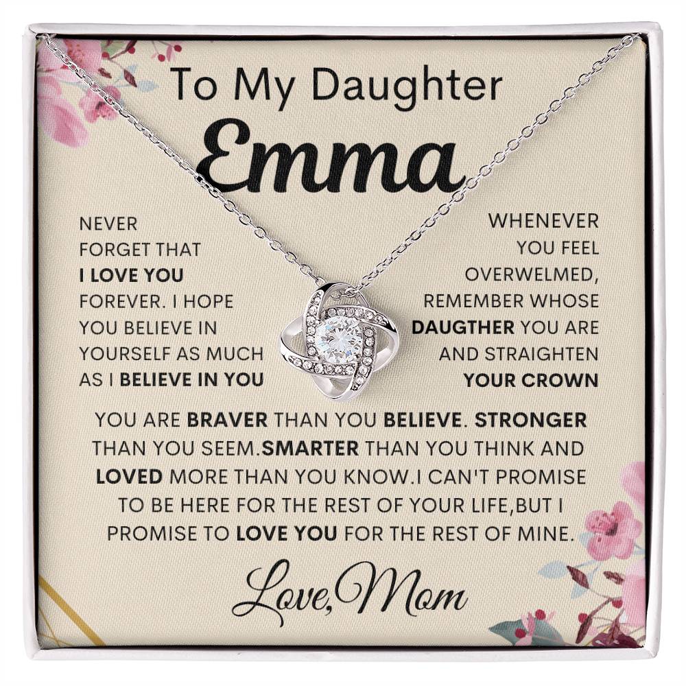 to my daughters necklace gift from mom, birthday, Christmas present for her