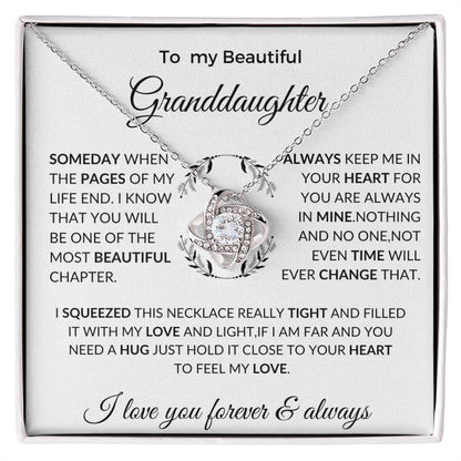 Granddaughter Jewelry Gift necklace for birthday, Xmas, Graduation ,special occasion. Gift from grandparents