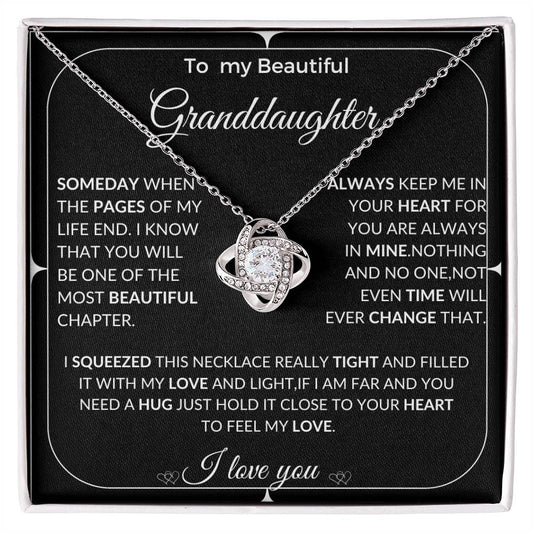 To My Granddaughter Necklace, Xmas Birthday Gift For Granddaughter From Grandpa .Granddaughter graduation gift