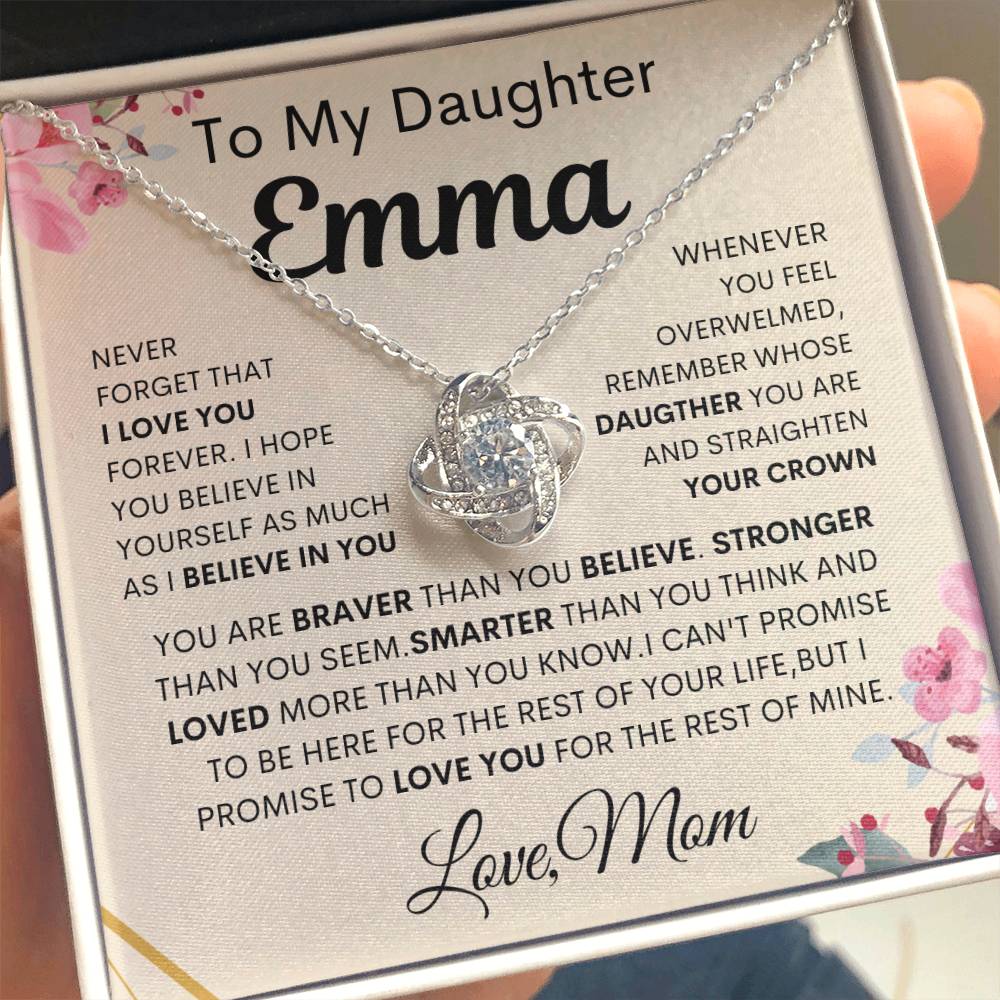 to my daughters necklace gift from mom, birthday, Christmas present for her