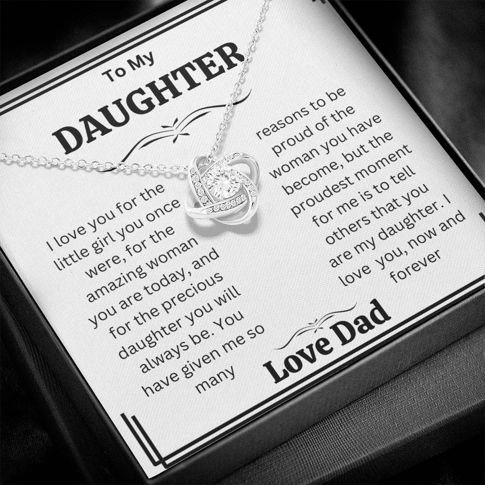 Daughter  gift Necklaces from dad,  Heartfelt Gifts  from dad Birthday christmas gift for daughter