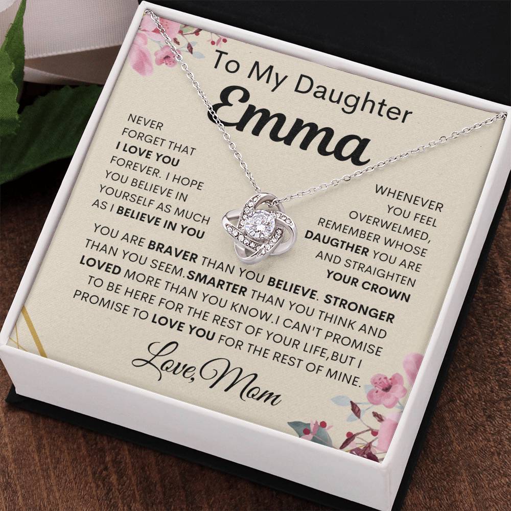 to my daughters necklace gift from mom, birthday, Christmas present for her