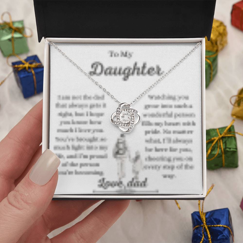 Daughter necklace from dad ,Father to daughter gift,Dad to daughter jewelry, Sentimental daughter necklace, Daughter keepsake necklace from father