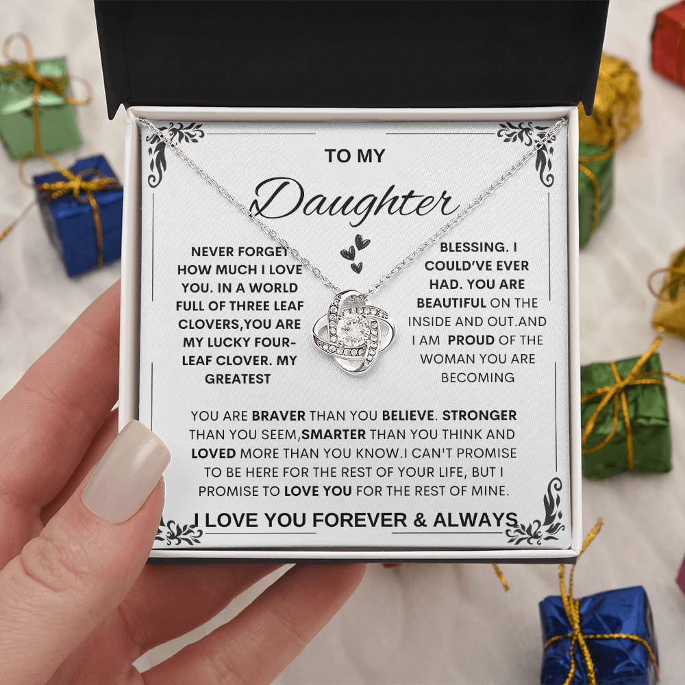 Daughter Necklace Gift, Heartfelt Necklace for Daughter, special  daughter gift from mom and dad