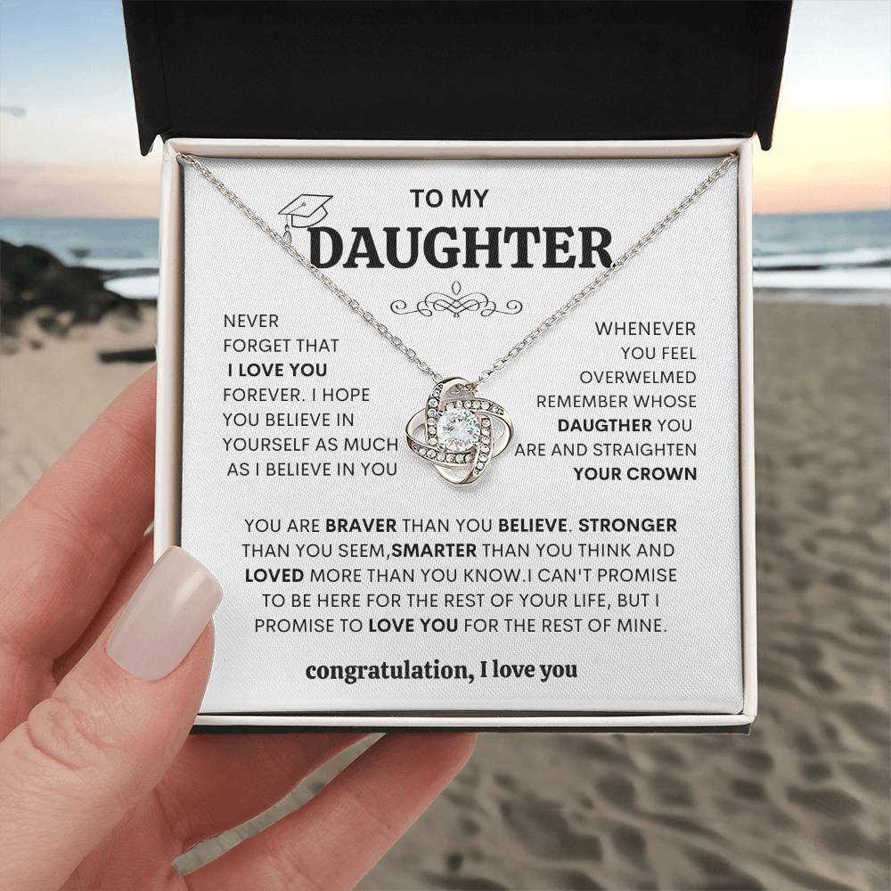 "Daughter Gift Necklace with Loving Message - Jewelry Keepsake from Parents - Inspirational"