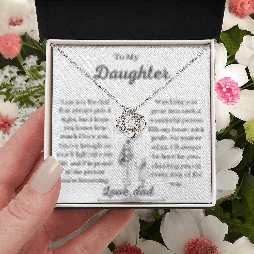 Daughter necklace from dad ,Father to daughter gift,Dad to daughter jewelry, Sentimental daughter necklace, Daughter keepsake necklace from father