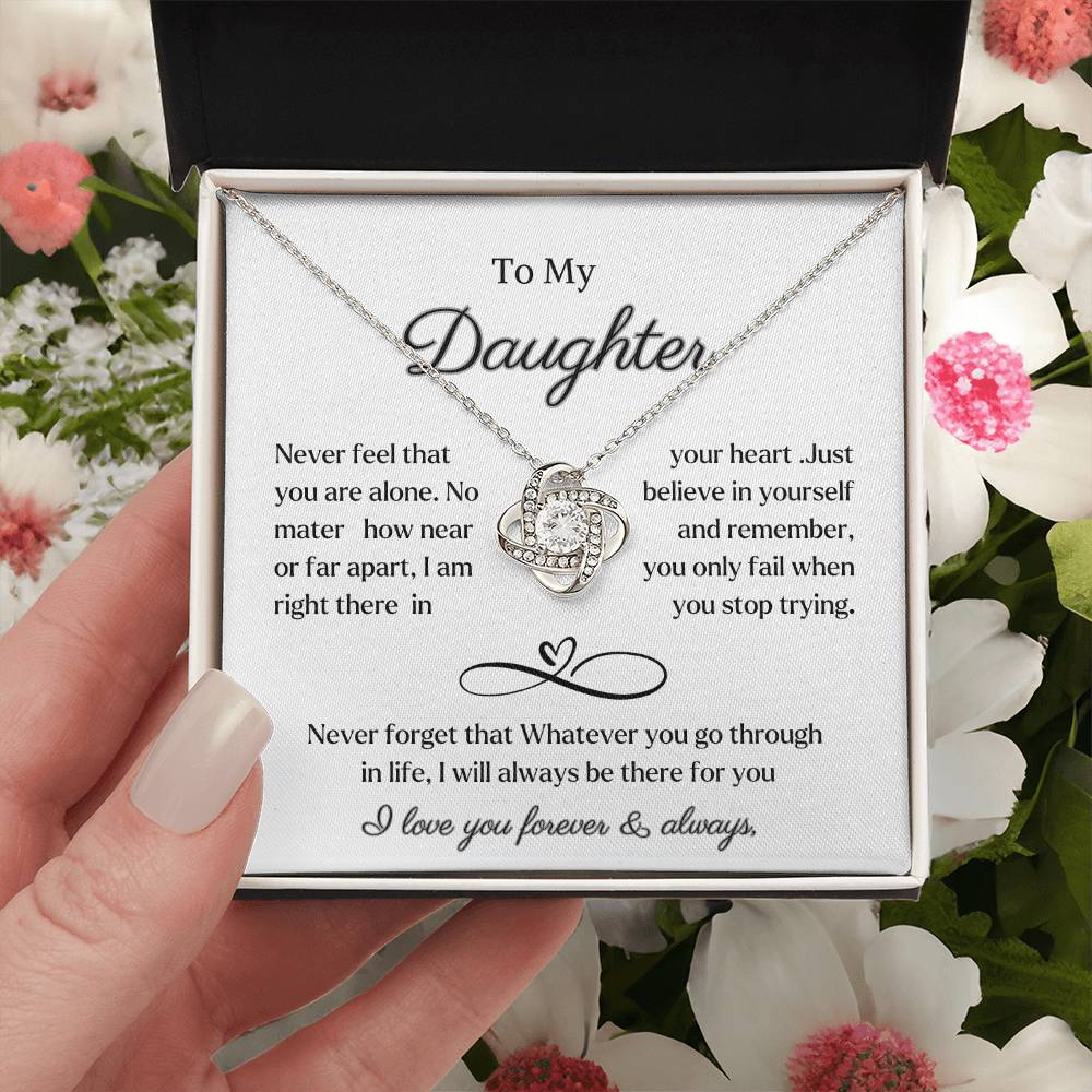 Daughter necklace gift from dad or mom .Birthday Christmas gift from parents to daughter