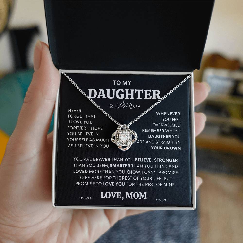 To My Daughter Necklace Gift for Daughter from Dad or mom Daughter Father Necklace gift