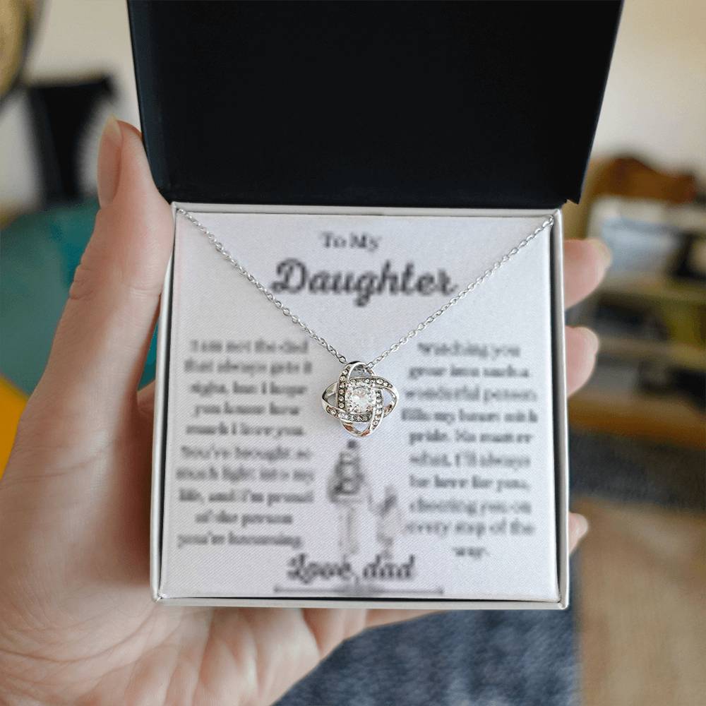 Daughter necklace from dad ,Father to daughter gift,Dad to daughter jewelry, Sentimental daughter necklace, Daughter keepsake necklace from father