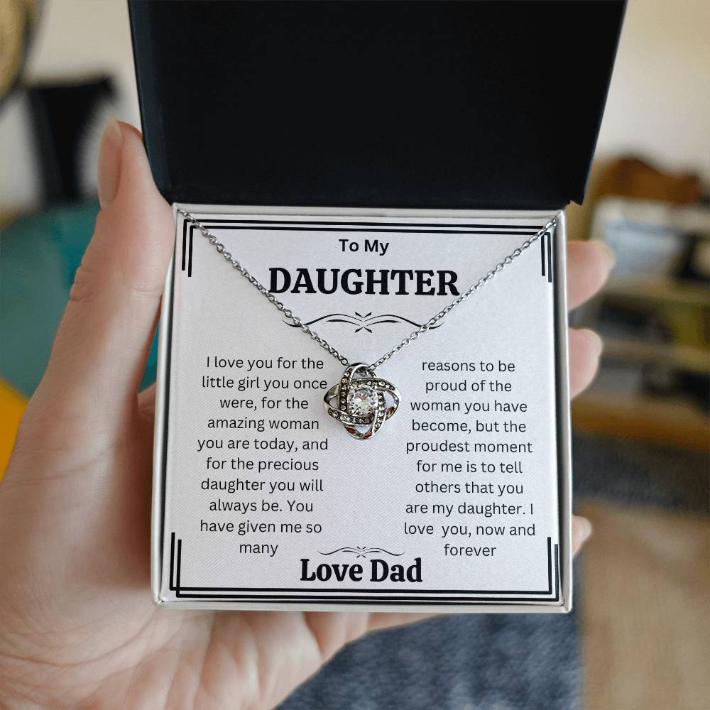 Daughter  gift Necklaces from dad,  Heartfelt Gifts  from dad Birthday christmas gift for daughter