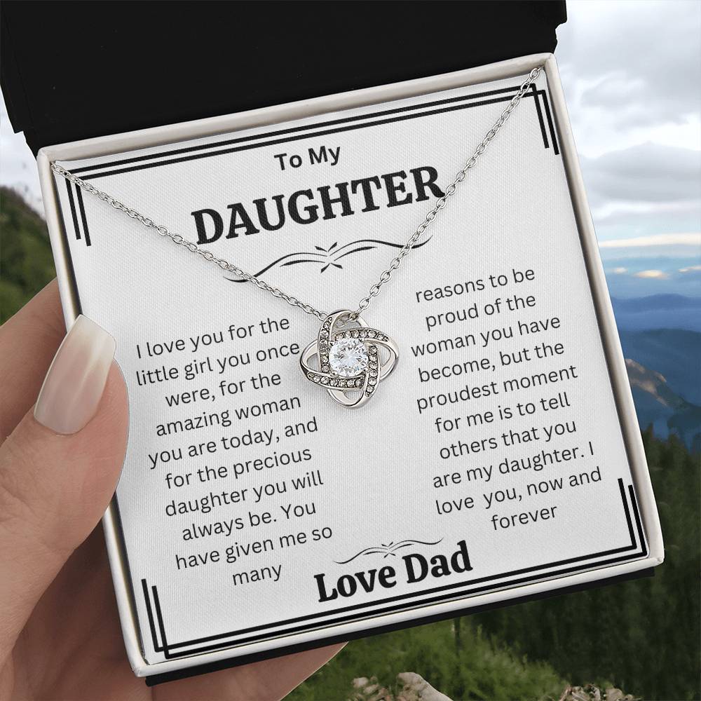 Daughter  gift Necklaces from dad,  Heartfelt Gifts  from dad Birthday christmas gift for daughter