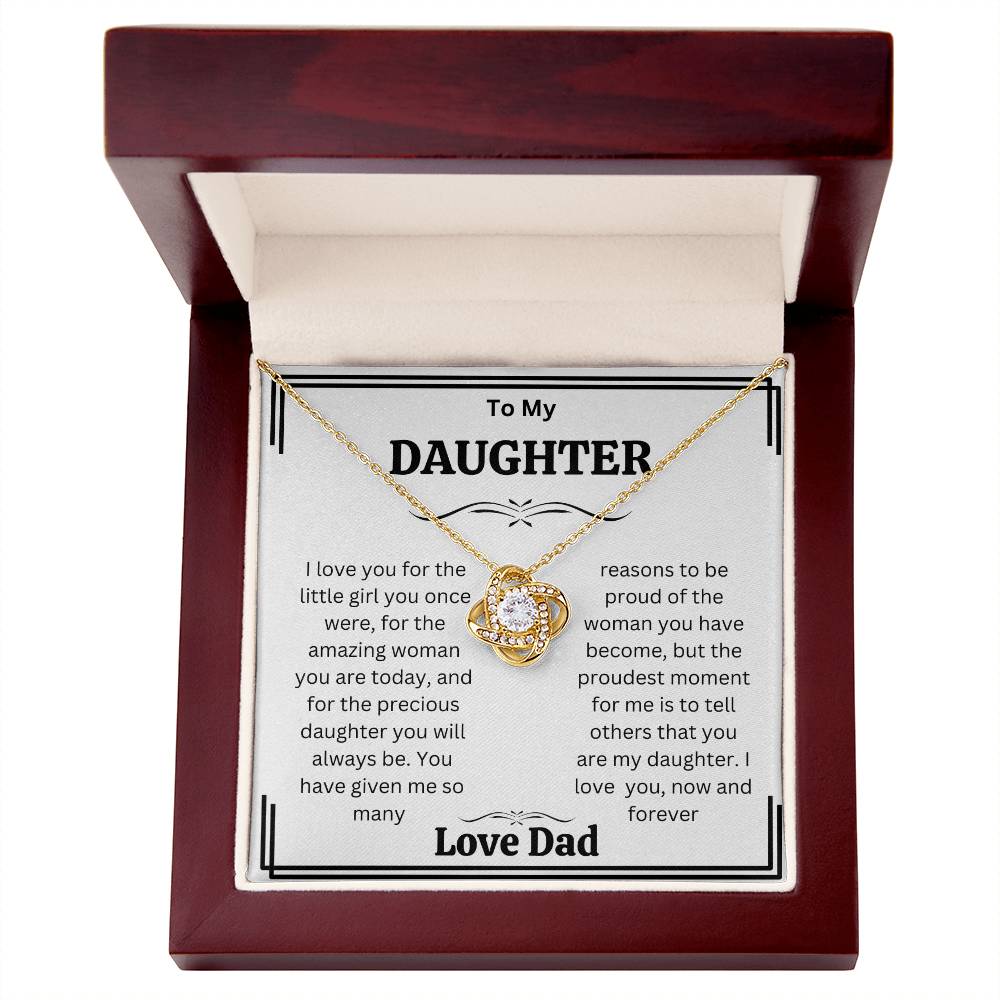 Daughter  gift Necklaces from dad,  Heartfelt Gifts  from dad Birthday christmas gift for daughter