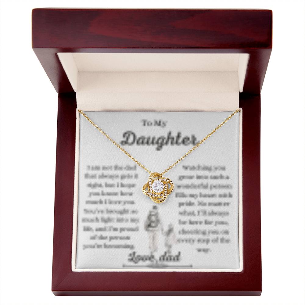 Daughter necklace from dad ,Father to daughter gift,Dad to daughter jewelry, Sentimental daughter necklace, Daughter keepsake necklace from father