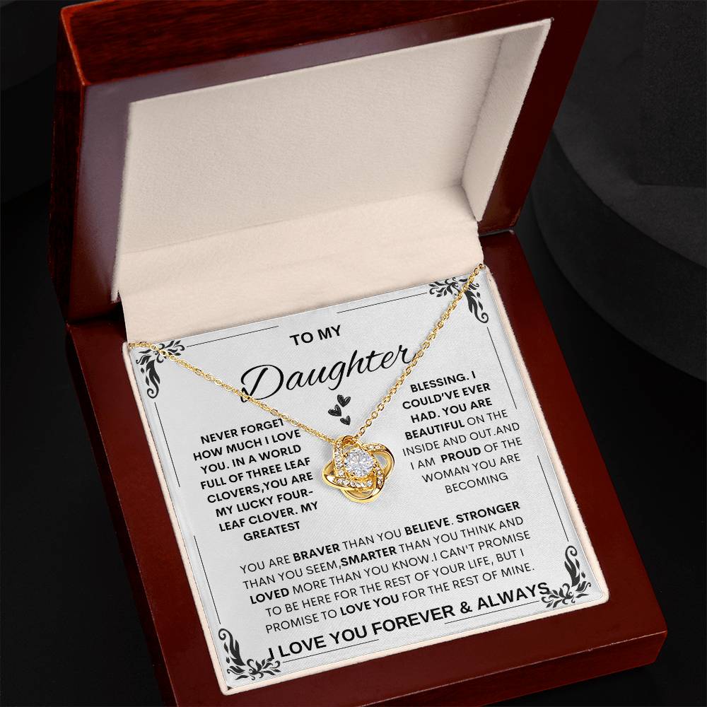 Daughter Necklace Gift, Heartfelt Necklace for Daughter, special  daughter gift from mom and dad