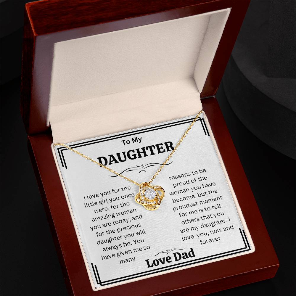 Daughter  gift Necklaces from dad,  Heartfelt Gifts  from dad Birthday christmas gift for daughter