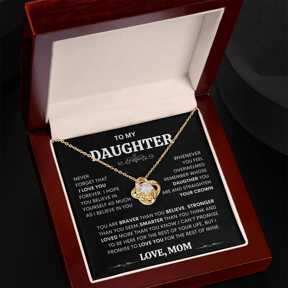 To My Daughter Necklace Gift for Daughter from Dad or mom Daughter Father Necklace gift