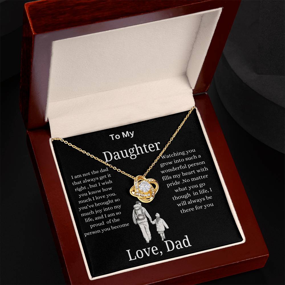 To My Daughter Necklace from Dad - Meaningful Gift of Love" "Father to Daughter Necklace - Heartfelt Gift for Her"