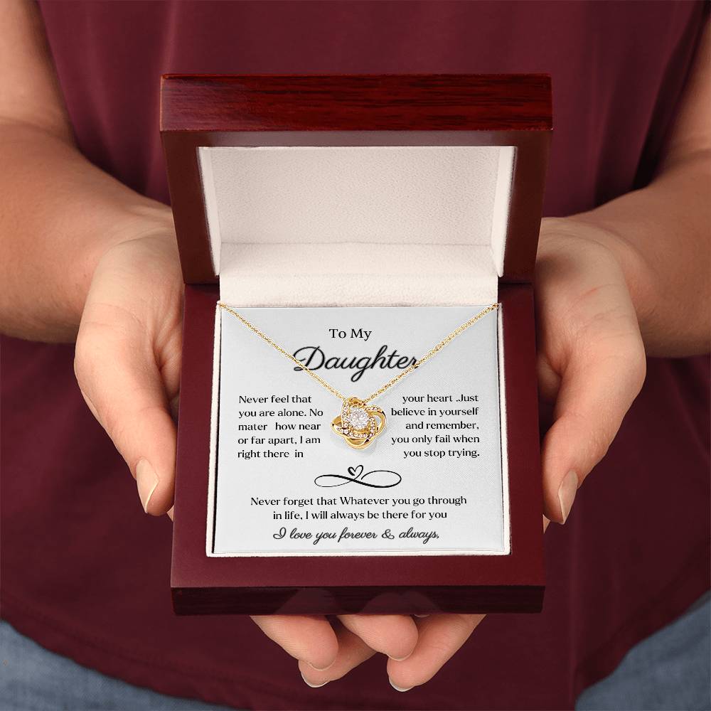 Daughter necklace gift from dad or mom .Birthday Christmas gift from parents to daughter