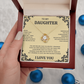 Dughter's Graduation necklace gift from dad or mom. Christmas dughter's gift