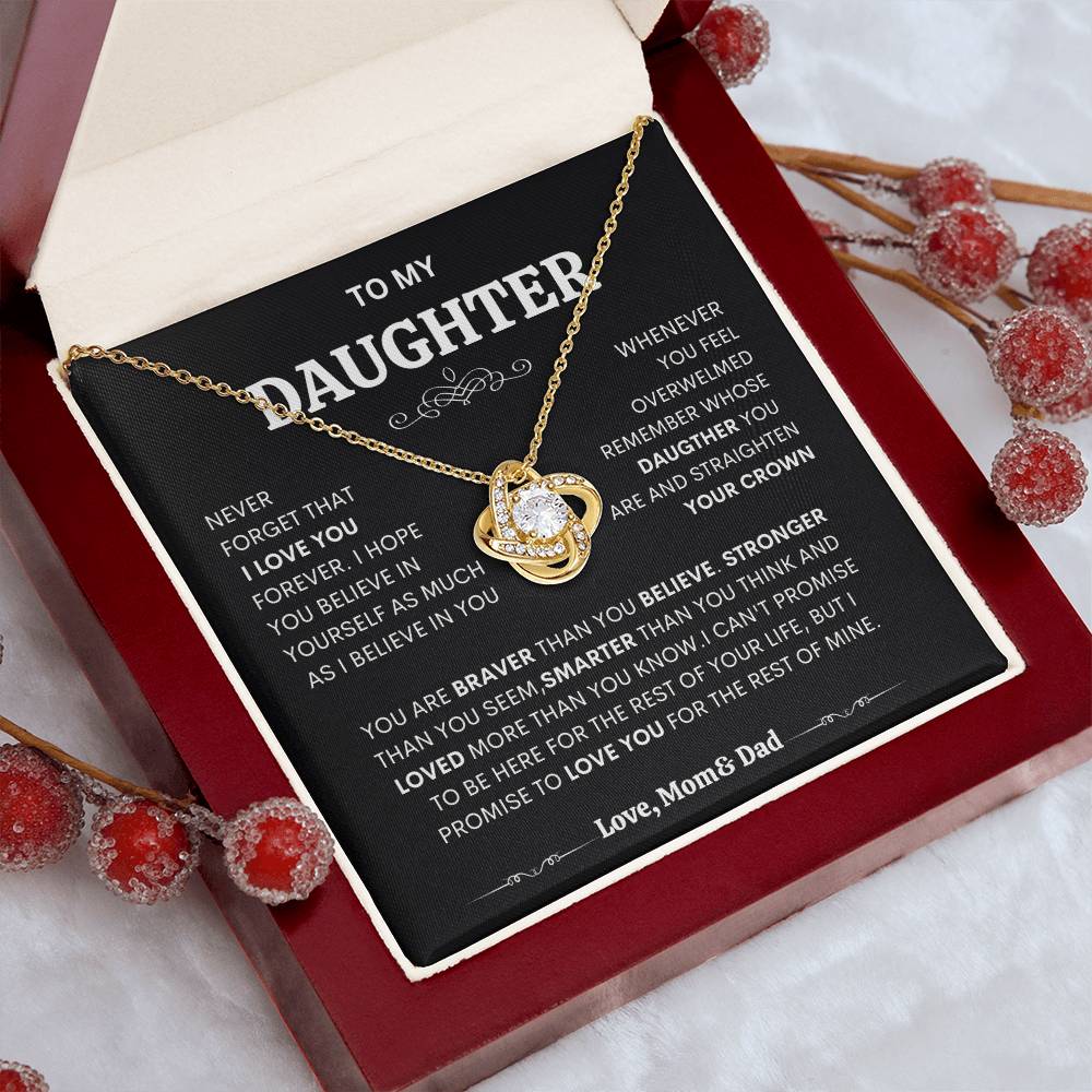 Daughter gift necklace, Sentimental jewelry for daughter, Necklace for daughter from mom, Personalized daughter necklace, Necklace for daughter's birthday" "Mother-daughter jewelry" "Daughter heart necklace