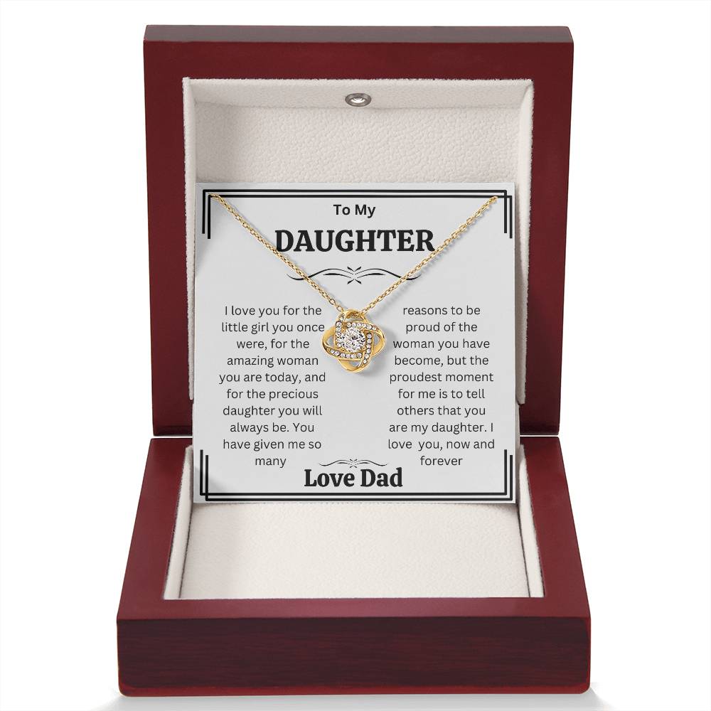 Daughter  gift Necklaces from dad,  Heartfelt Gifts  from dad Birthday christmas gift for daughter