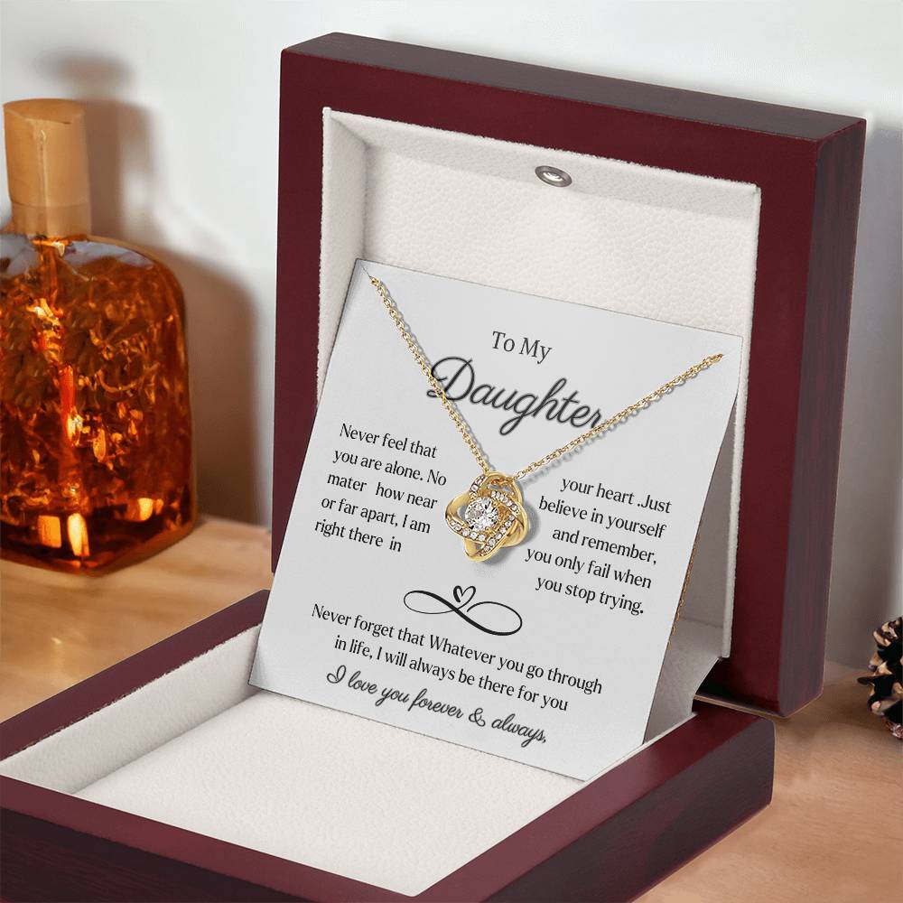 Daughter necklace gift from dad or mom .Birthday Christmas gift from parents to daughter