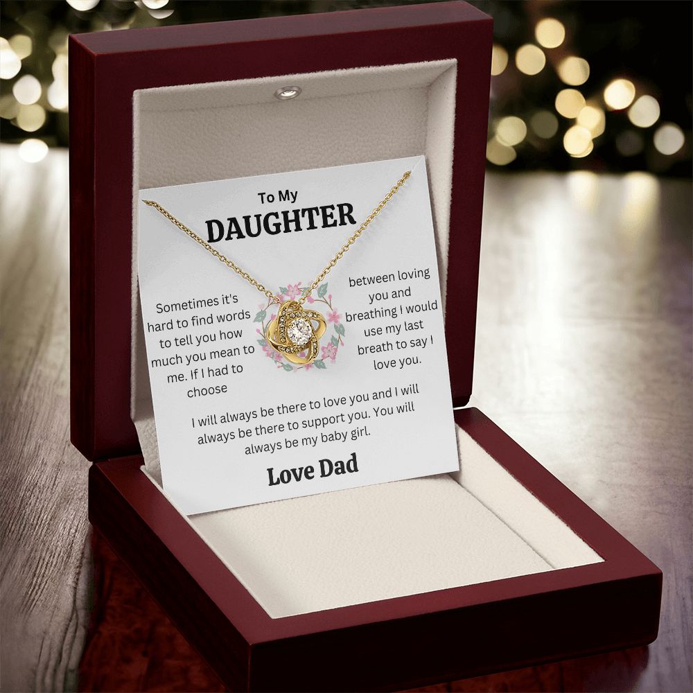 To My Daughter Gifts, Father Daughter Gifts From Dad, To My Daughter Necklace From Dad, To Daughter Gift, Birthday Gift For Daughter From Dad, Dad Daughter Gifts