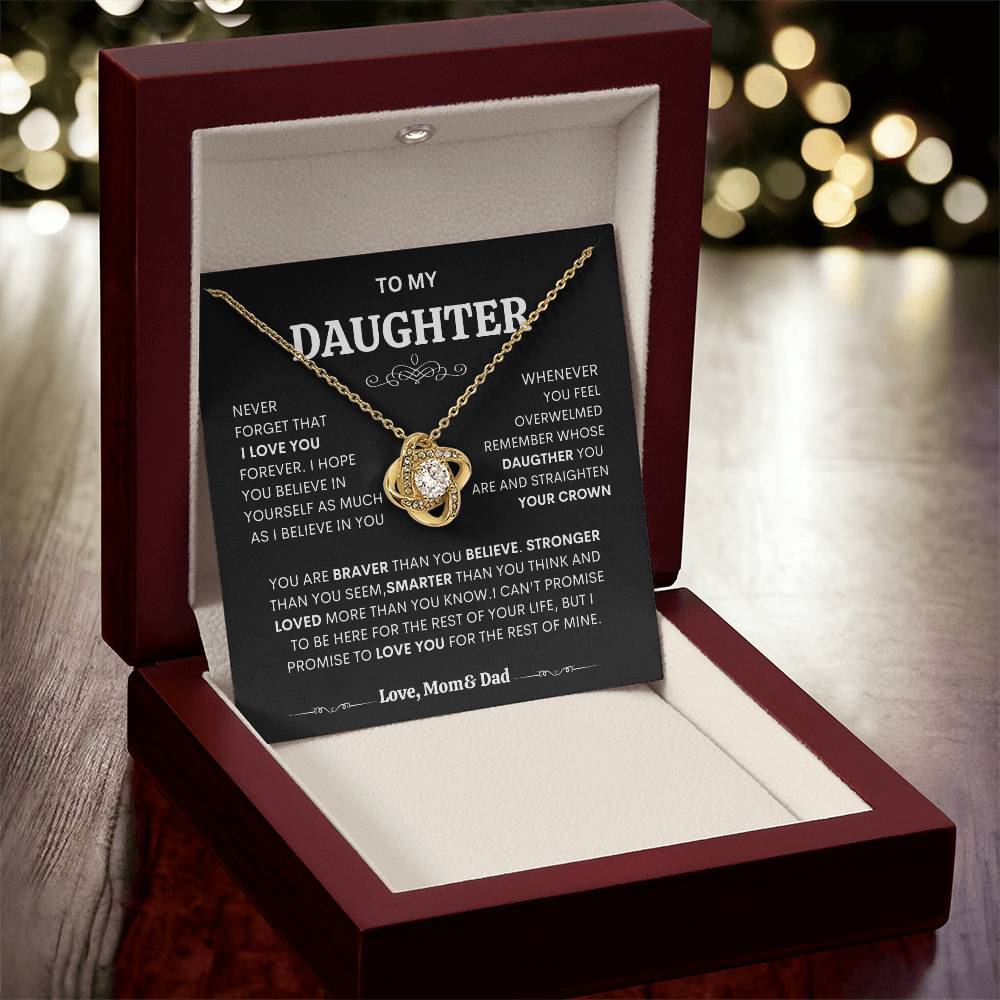 Daughter gift necklace, Sentimental jewelry for daughter, Necklace for daughter from mom, Personalized daughter necklace, Necklace for daughter's birthday" "Mother-daughter jewelry" "Daughter heart necklace