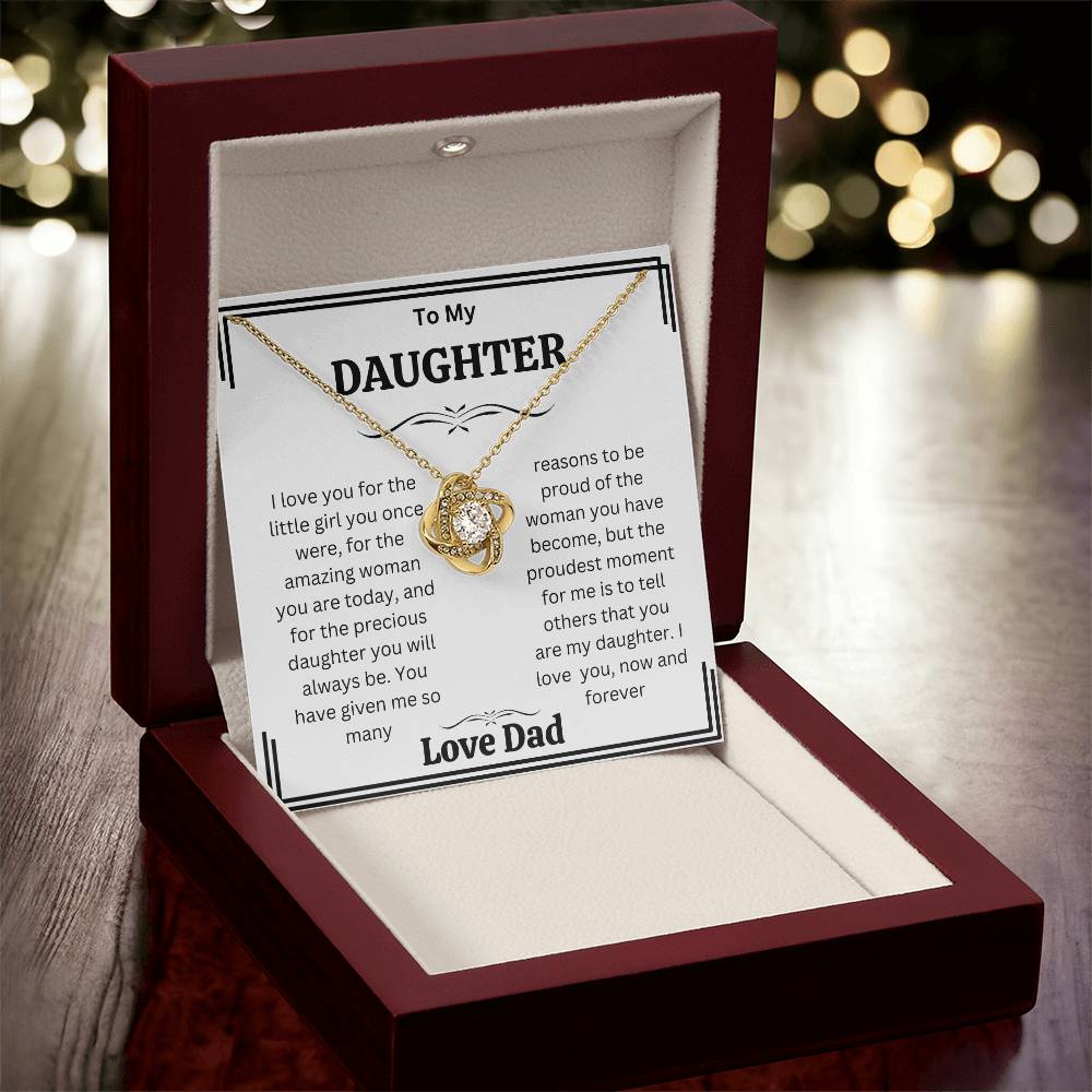 Daughter  gift Necklaces from dad,  Heartfelt Gifts  from dad Birthday christmas gift for daughter