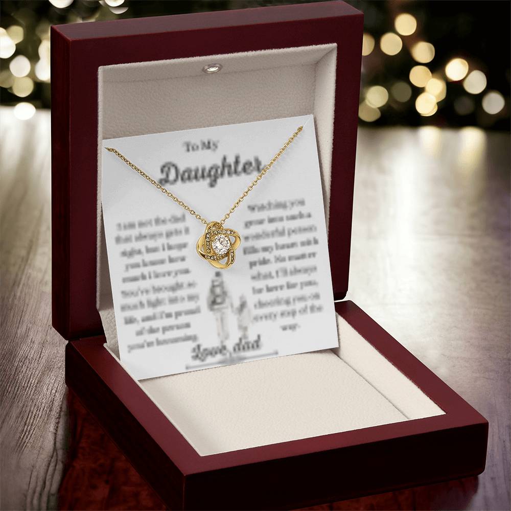 Daughter necklace from dad ,Father to daughter gift,Dad to daughter jewelry, Sentimental daughter necklace, Daughter keepsake necklace from father