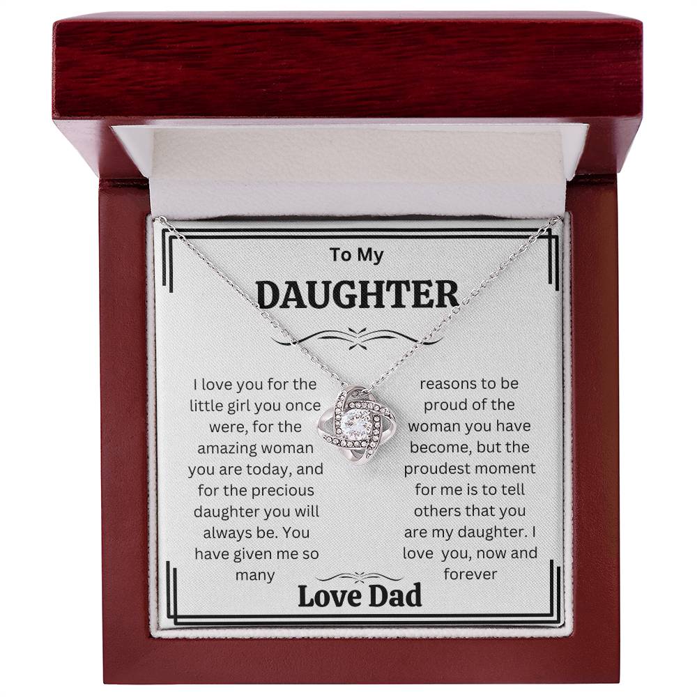 Daughter  gift Necklaces from dad,  Heartfelt Gifts  from dad Birthday christmas gift for daughter