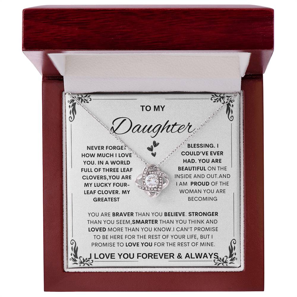 Daughter Necklace Gift, Heartfelt Necklace for Daughter, special  daughter gift from mom and dad