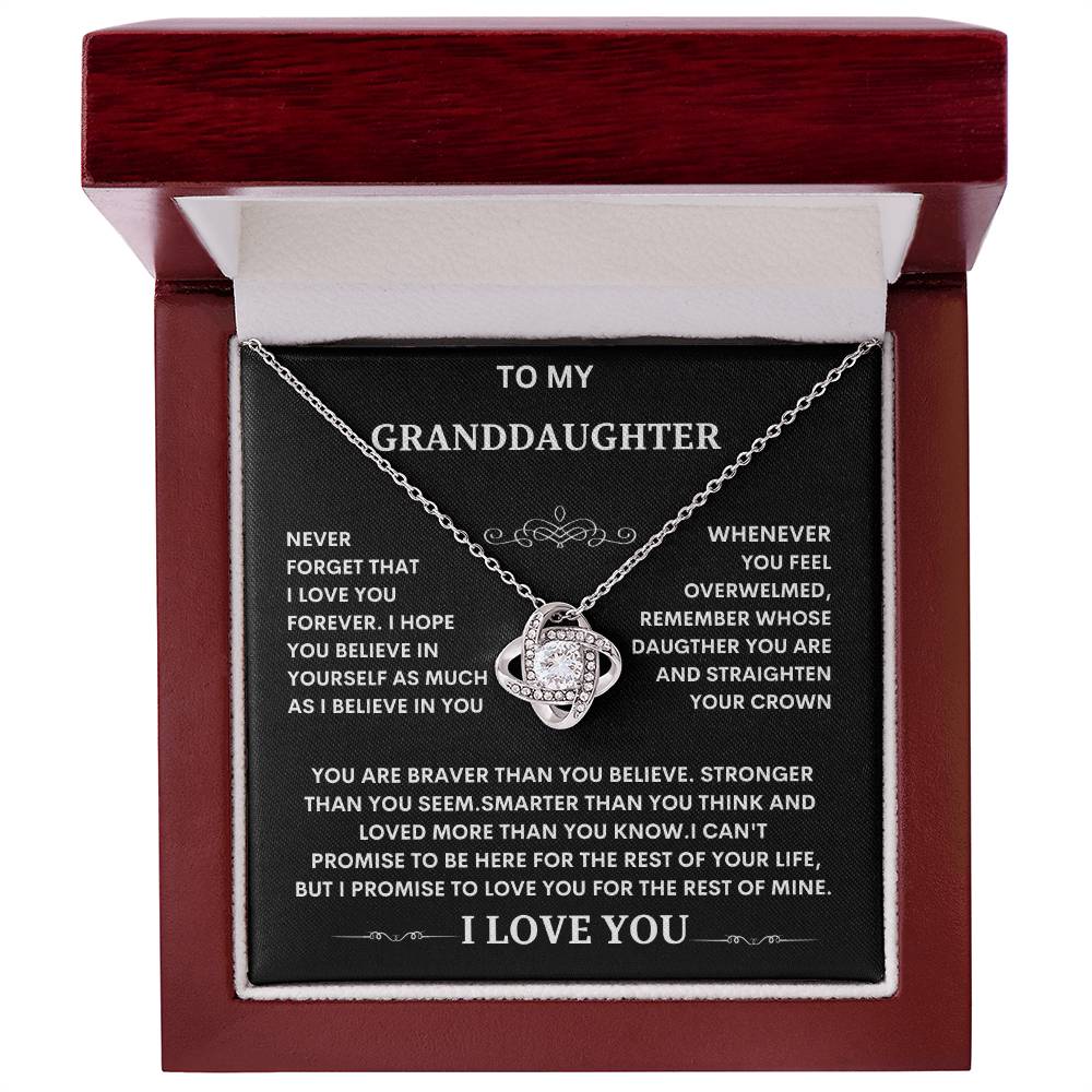 Granddaughter Necklace, Special Gift for Granddaughter. Heartfelt Granddaughter Present. Cherished Granddaughter Keepsake