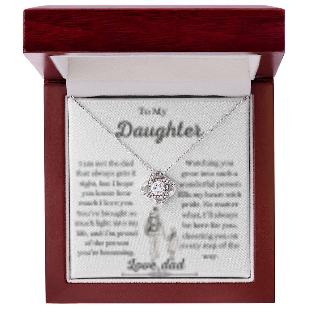 Daughter necklace from dad ,Father to daughter gift,Dad to daughter jewelry, Sentimental daughter necklace, Daughter keepsake necklace from father