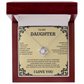 Dughter's Graduation necklace gift from dad or mom. Christmas dughter's gift