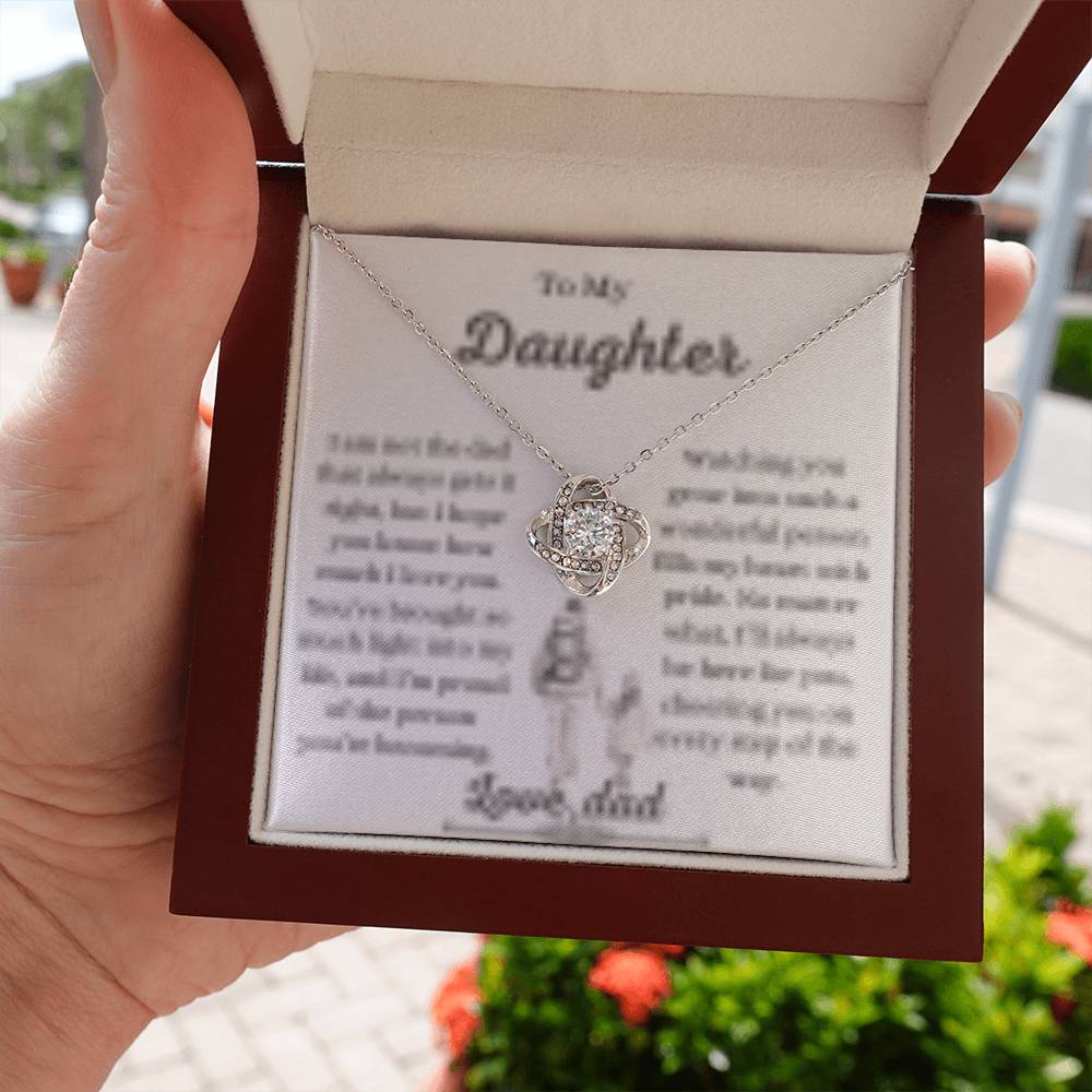 Daughter necklace from dad ,Father to daughter gift,Dad to daughter jewelry, Sentimental daughter necklace, Daughter keepsake necklace from father