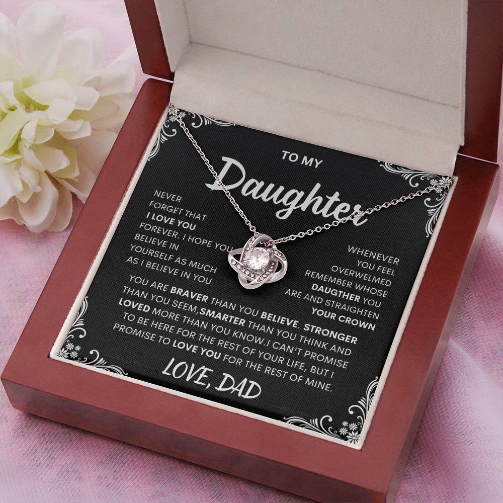 Hover to zoom Have one to sell? Sell now My Daughter, Gift From Dad, Daughter Jewelry, Love Knot Necklace