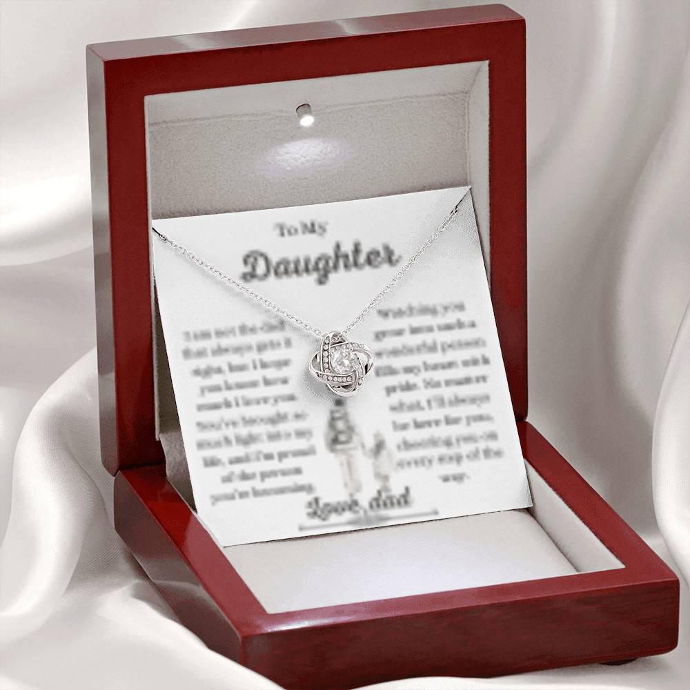 Daughter necklace from dad ,Father to daughter gift,Dad to daughter jewelry, Sentimental daughter necklace, Daughter keepsake necklace from father