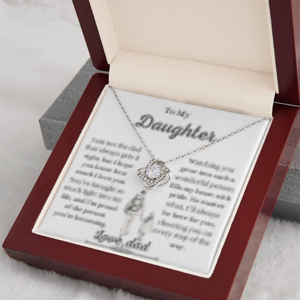 Daughter necklace from dad ,Father to daughter gift,Dad to daughter jewelry, Sentimental daughter necklace, Daughter keepsake necklace from father