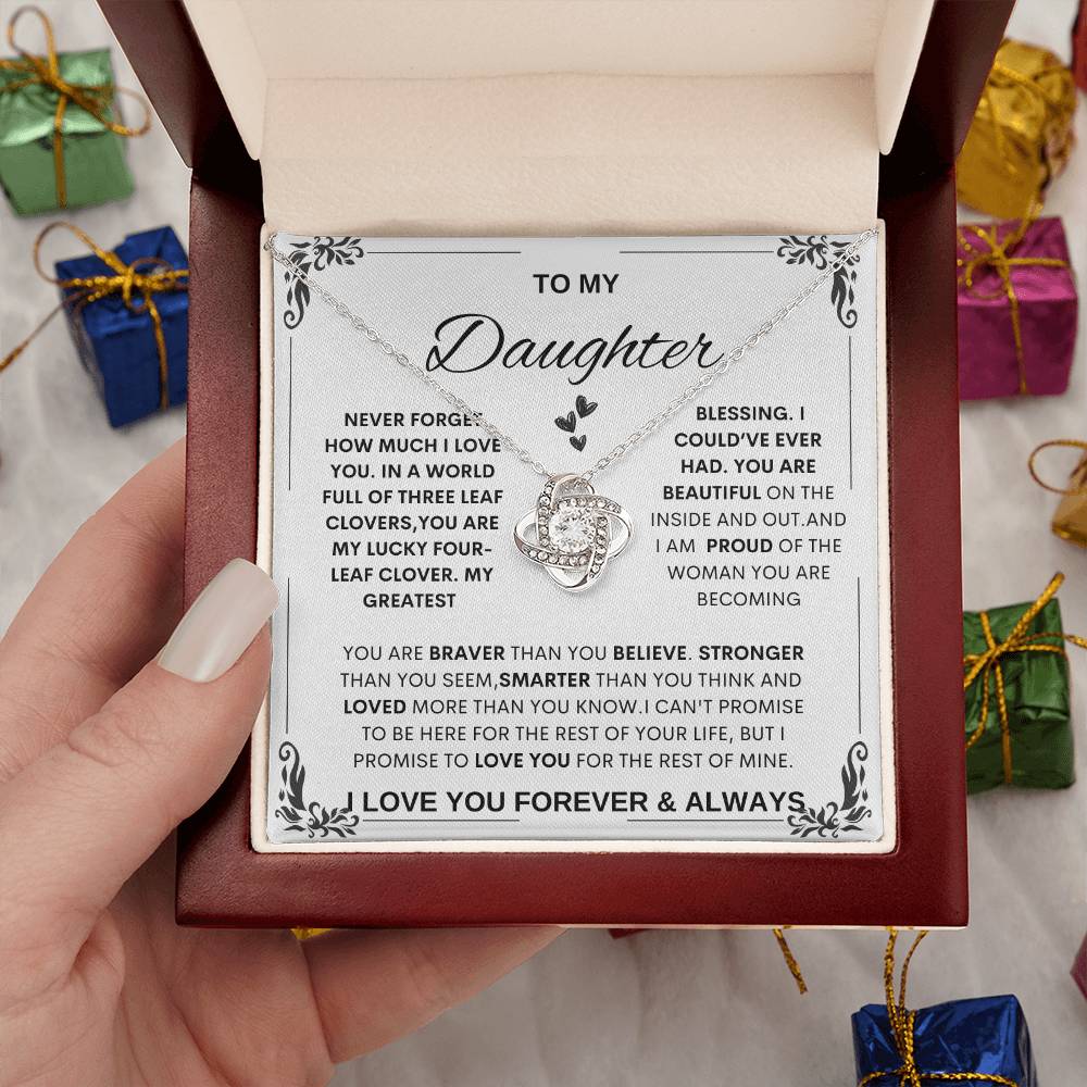 Daughter Necklace Gift, Heartfelt Necklace for Daughter, special  daughter gift from mom and dad