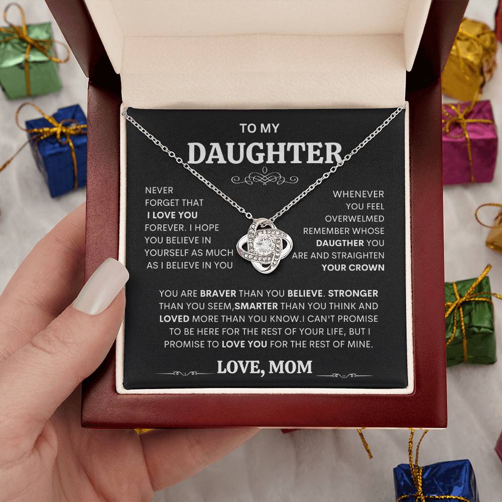 To My Daughter Necklace Gift for Daughter from Dad or mom Daughter Father Necklace gift