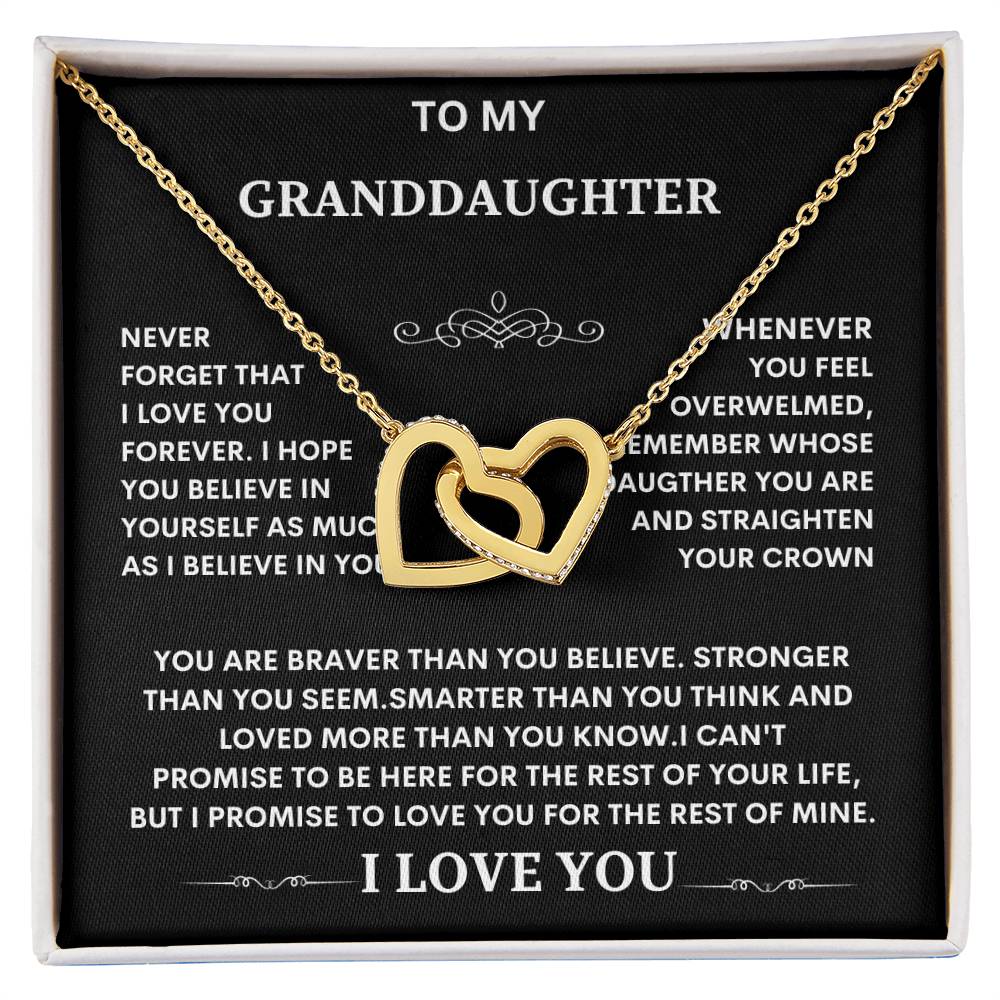 Granddaughter Necklace gift, Christmas graduation Special Gift for Granddaughter