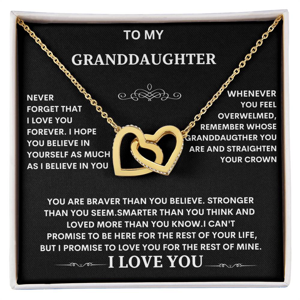 Granddaughter Necklace gift, Christmas graduation Special Gift for Granddaughter