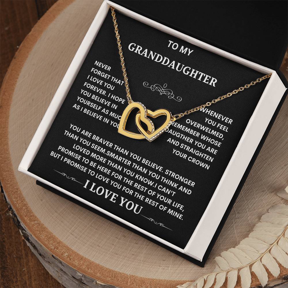 Granddaughter Necklace gift, Christmas graduation Special Gift for Granddaughter